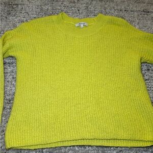 Madewell Bright Lime Crew Neck Sweater